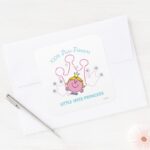 100 Pure Princess Little Miss Princess Square Sticker