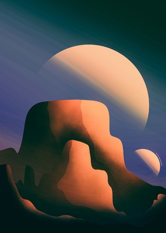 2 Moons Of Mars Poster