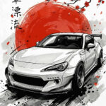 JDM Car Toyota Gt 86 Japanese Art