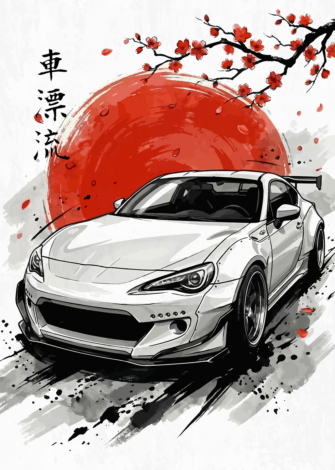 JDM Car Toyota Gt 86 Japanese Art