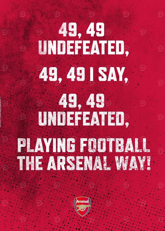 49 Undefeated Football Poster