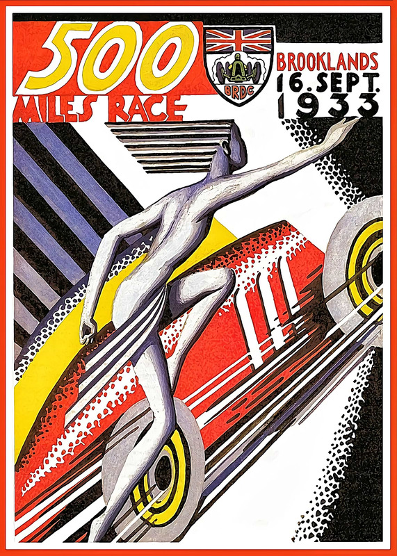 500 Miles Race Brooklands 16 Sept Poster