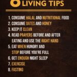 8 Healthy Living Tips Poster