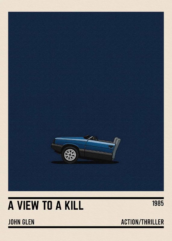 A View To A Kill Car Poster