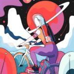 A Space Bike Ride Poster