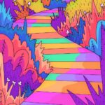 A Woodland Path Spring Vibes Poster