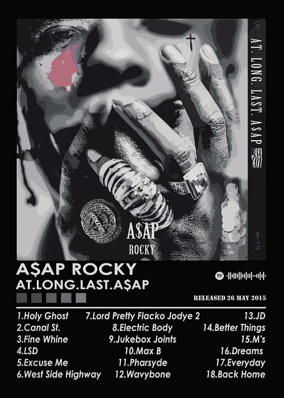 ASAP Rocky At Long Last ASAP Music Poster