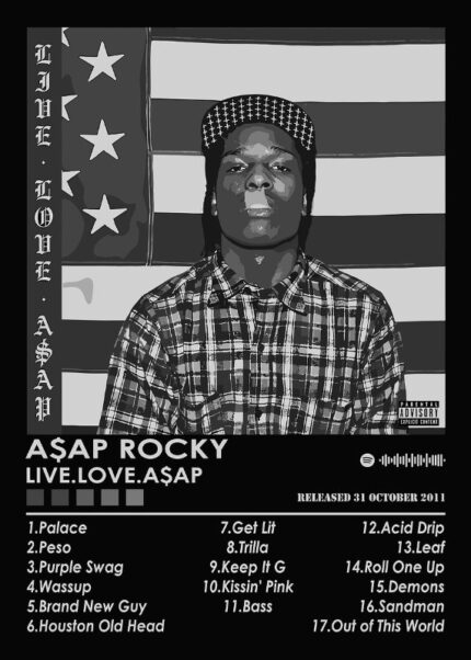 ASAP Rocky Live Love ASAP Music Poster