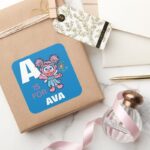 A Is For Abby Cadabby Add Your Name Square Sticker
