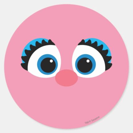 Abby Cadabby Big Face Classic Round Sticker