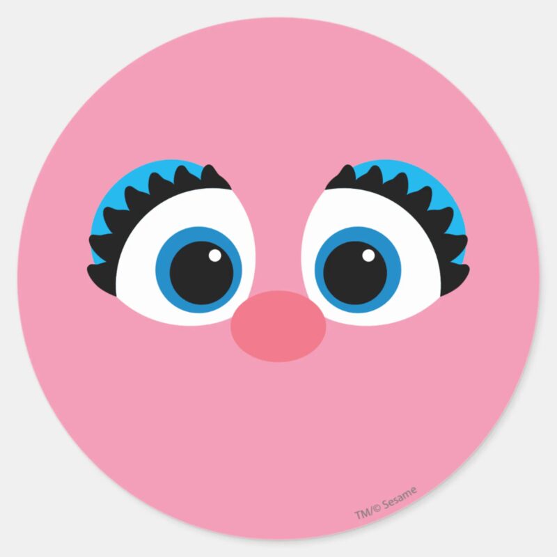 Abby Cadabby Big Face Classic Round Sticker Abby Cadabby Big Face Classic Round Sticker