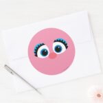 Abby Cadabby Big Face Classic Round Sticker