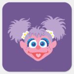 Abby Cadabby Face Square Sticker