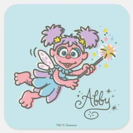 Abby Cadabby Flying Square Sticker