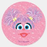 Abby Cadabby Fur Face Pattern Classic Round Sticker
