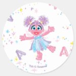 Abby Cadabby Sparkle Pattern Classic Round Sticker