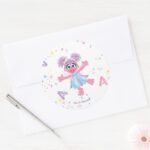 Abby Cadabby Sparkle Pattern Classic Round Sticker