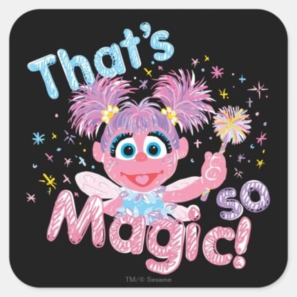 Abby Cadabby Wand Square Sticker