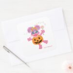 Abby Cadabby Cute As A Pumpkin Square Sticker