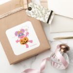 Abby Cadabby Cute As A Pumpkin Square Sticker