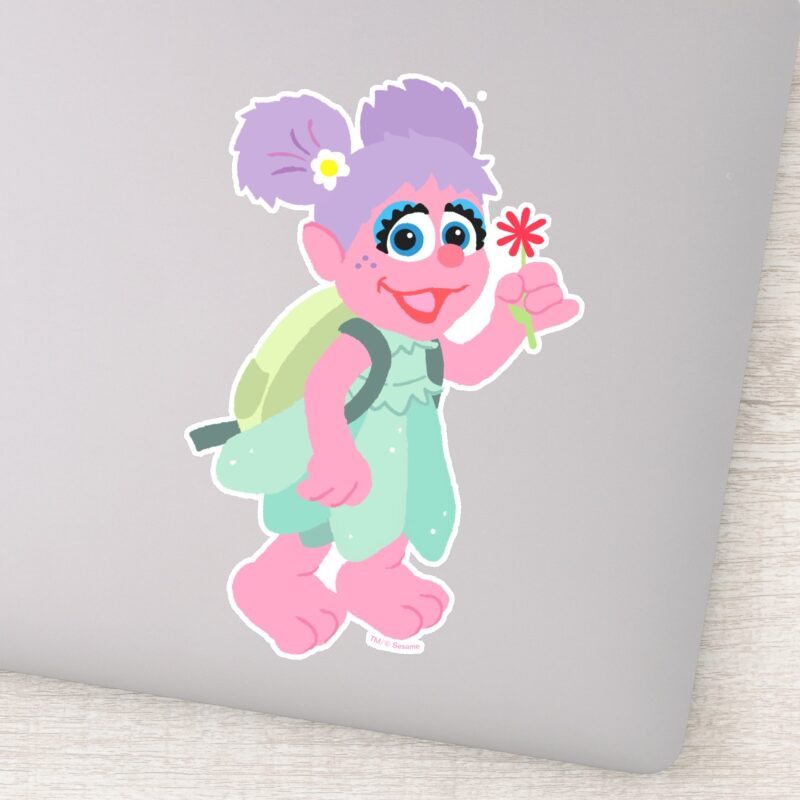 Abby Cadabby Picking Daisies Sticker Abby Cadabby Picking Daisies Sticker