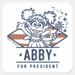 Abby For President Square Sticker