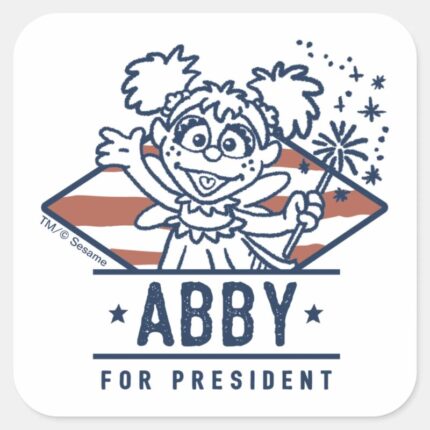 Abby For President Square Sticker