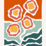 Abstract Floral Art Print Poster