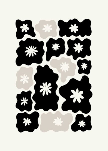 Abstract Floral Pattern Poster
