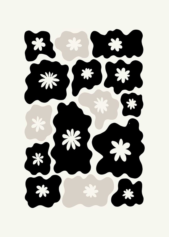 Abstract Floral Pattern Poster