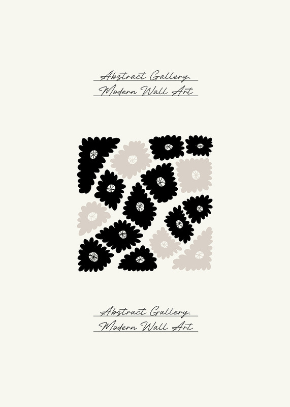 Abstract Floral Wall Art Poster