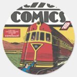 Action Comics June 1939 Classic Round Sticker