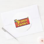 Action Comics Superman Classic Round Sticker