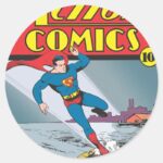 Action Comics 25 Classic Round Sticker
