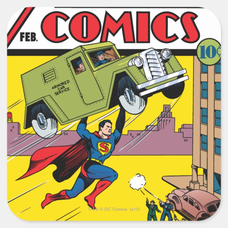 Action Comics 33 Square Sticker
