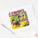Action Comics 33 Square Sticker