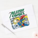 Action Comics 36 Square Sticker