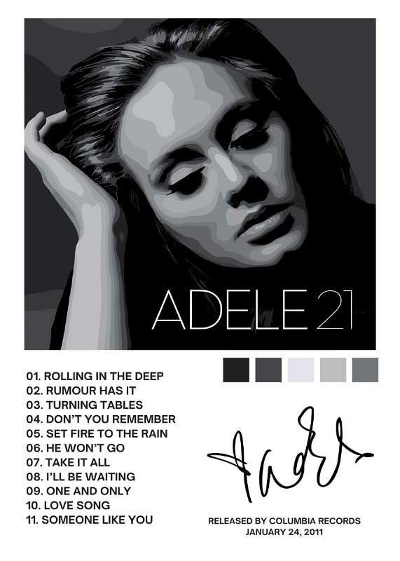 Adele Music Poster