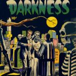 Adventure Into Darkness Vintage Horror Comic Poster
