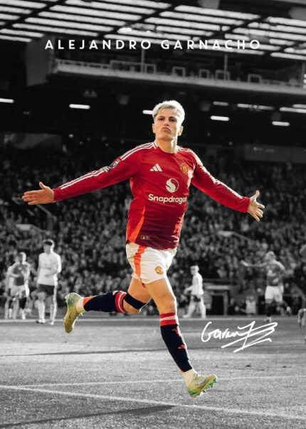 Alejandro Garnacho Soccer Poster