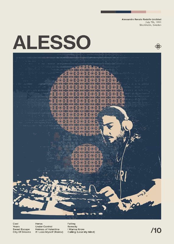 Alesso Music Poster
