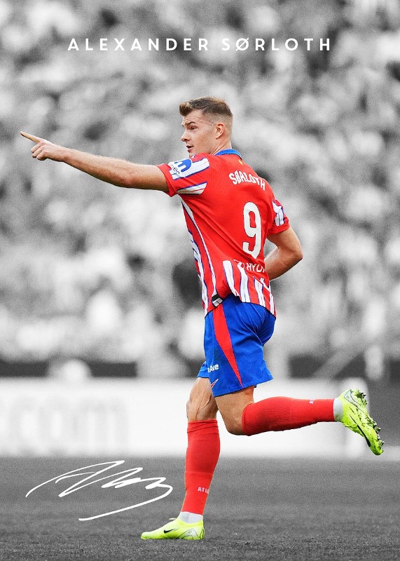 Alexander Sorloth Soccer Poster