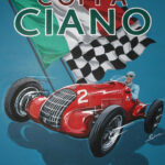 Alfa Corse Coppa Ciano 1939 Livorno Poster
