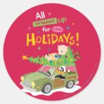 All Wrapped Up Classic Round Sticker