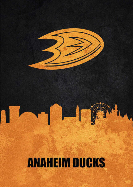 Anaheim City Skyline Poster