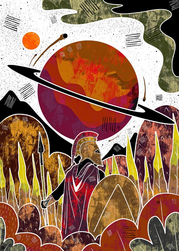 Ancient Greek Space Poster