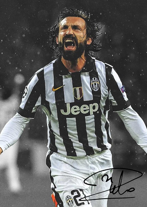 Andrea Pirlo Soccer Poster