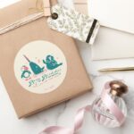 Animal Friends Bye Buddy Hope You Find Your Dad Classic Round Sticker