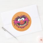 Animal Head Classic Round Sticker