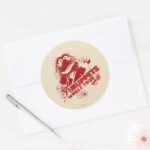 Animal World Tour Classic Round Sticker